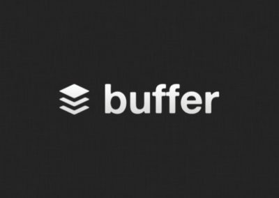 Title slide from Buffer's pitch deck