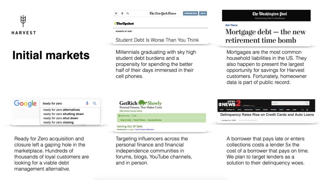 Harvest Go-to-Market slide